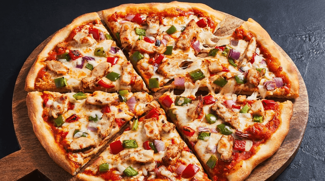 Butter Chicken Pizza.