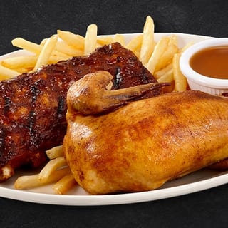 Scores 1/4 Chicken (breast) & Back Ribs