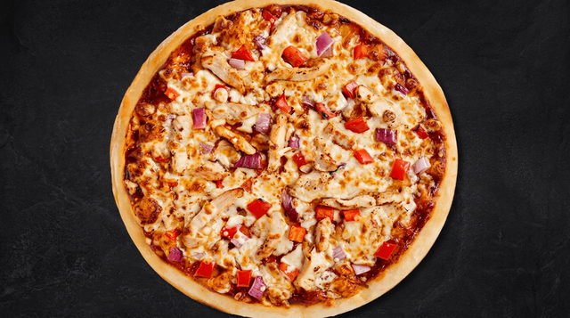 BBQ Chicken Pizza.