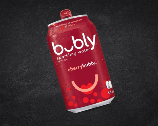 Cherry Bubly Sparkling Water.