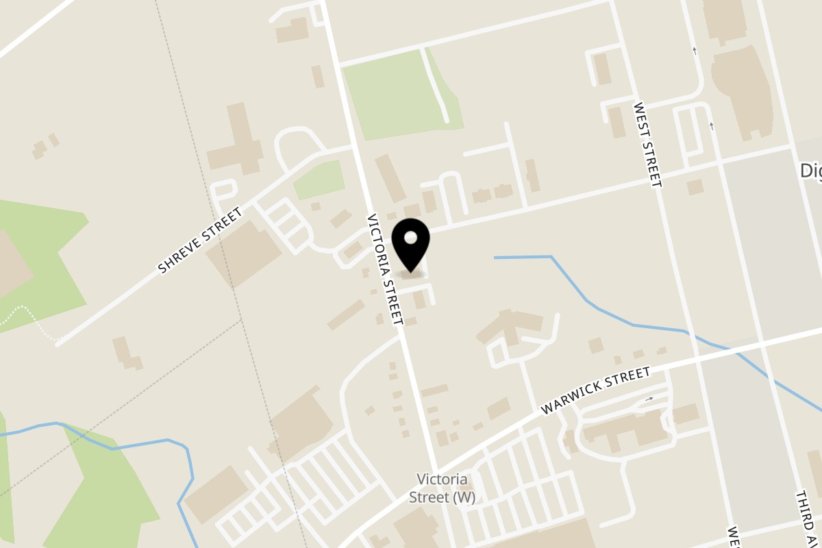 Map showing the location of Pizza Delight Digby on 100 Victoria Street in Digby