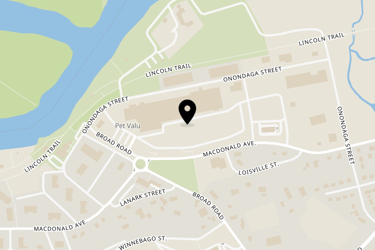 Map showing the location of Pizza Delight Oromocto on 1198 Onondaga Street in Oromocto